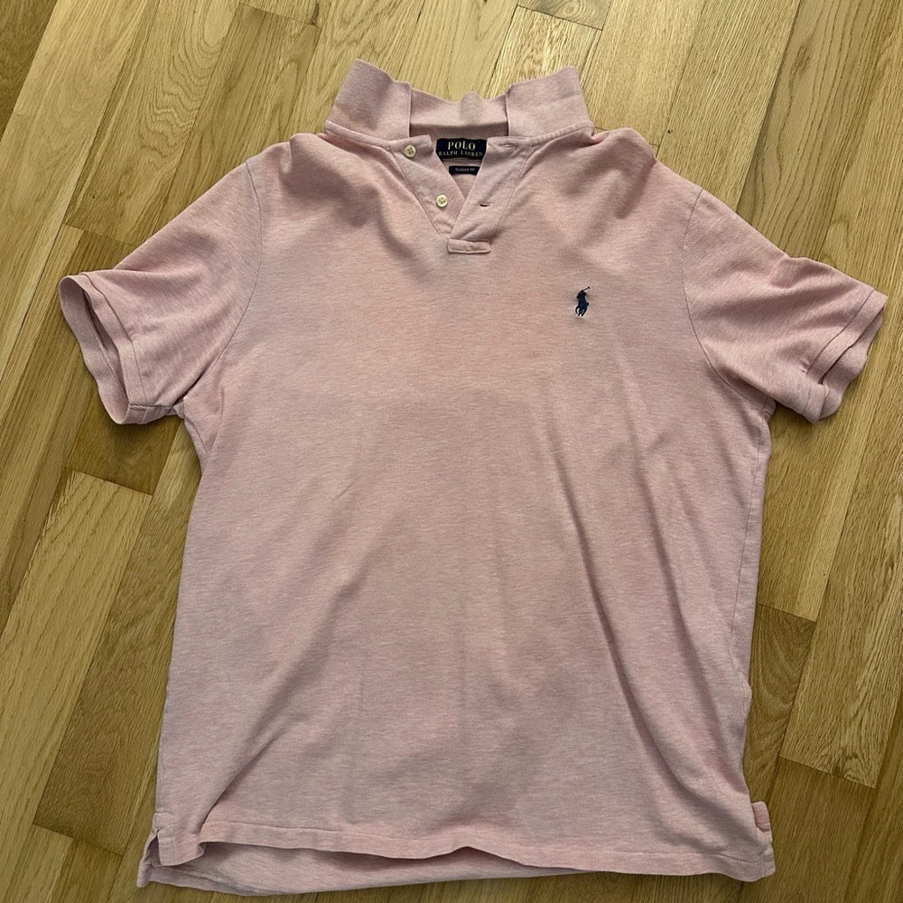 Ralph Lauren Classic Fit Polo - size L - Light Pink
